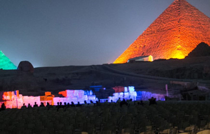 Erleben Sie mit uns die „The Majesty of the Pyramids” Eine spektakuläre Ton- und Lichtshow