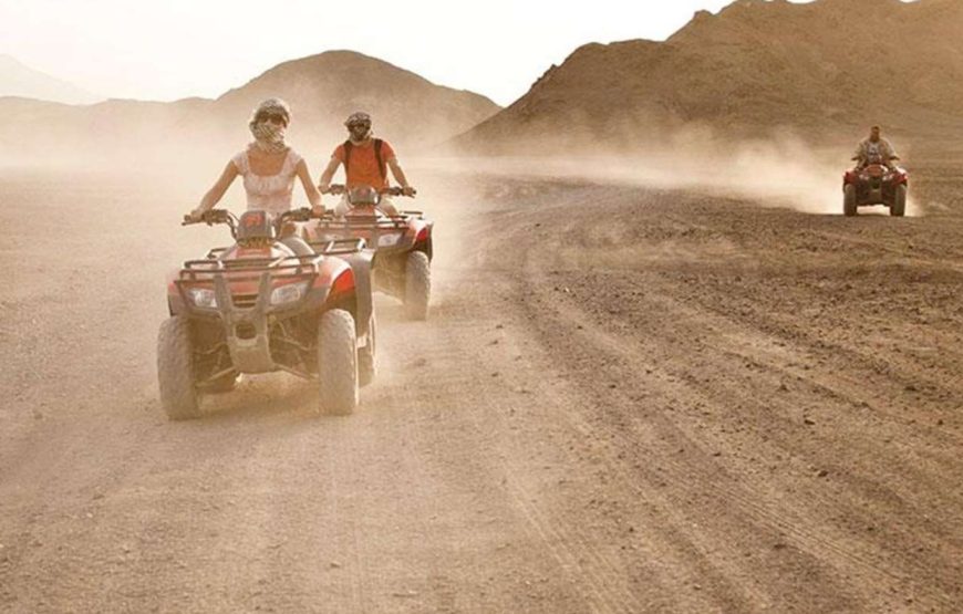 Erleben Sie den Zauber der Wüste! Unsere Sonnenuntergang Quad Safari