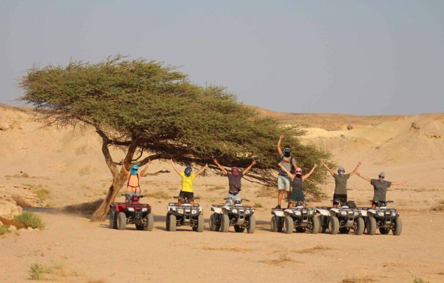 Erleben Sie den Zauber der Wüste! Unsere Sonnenuntergang Quad Safari