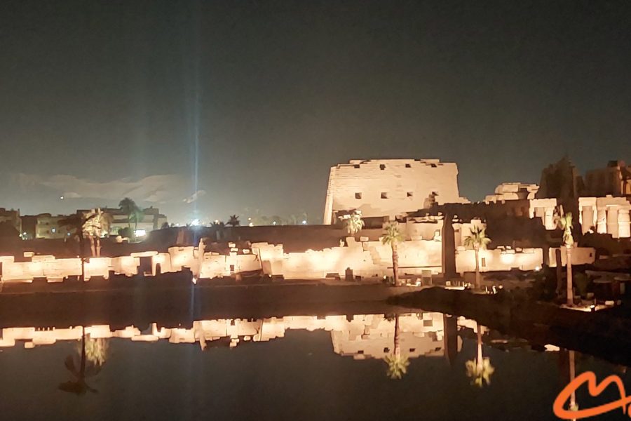 Ton- und Lichtshow in den Karnak-Tempeln